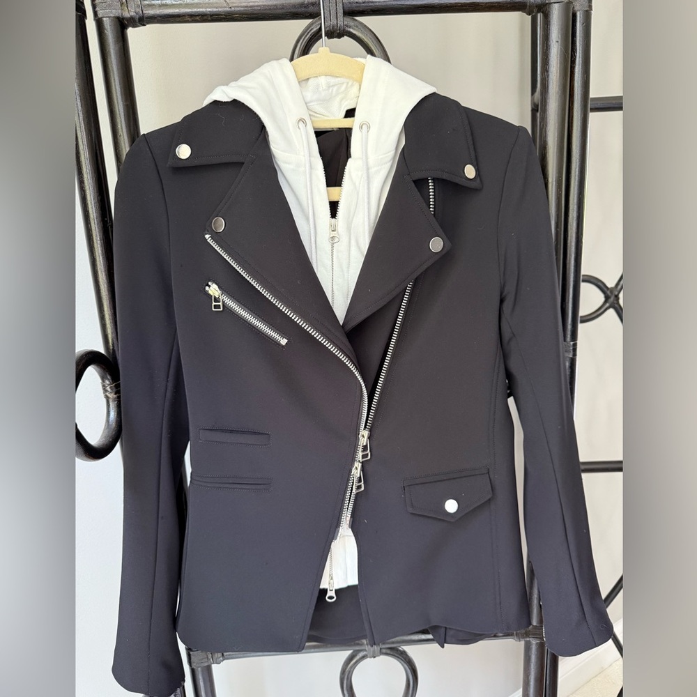 Veronica Beard Black Blazer with Silver Accents - Picture 6 of 6